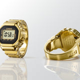 CASIO RING WATCH - CRW001G-9 GOLD