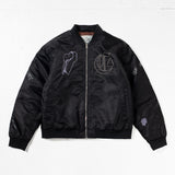 CANDICE + CREMATE ACACIA BOMBER JACKET - BLACK