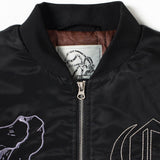 CANDICE + CREMATE ACACIA BOMBER JACKET - BLACK