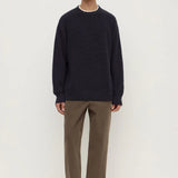 ASSEMBLY LABEL CARSON COTTON RIB KNIT - TRUE NAVY