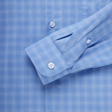 COLOUR PLANE IVY CHECK SHIRT - LIGHT BLUE