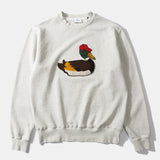 EDMMOND STUDIOS DUCK HUNT CREWNECK SWEATER - GREY MELANGE