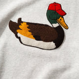 EDMMOND STUDIOS DUCK HUNT CREWNECK SWEATER - GREY MELANGE