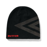 UMBRO + BUTTER DIAMOND SKULLY BEANIE - BLACK