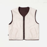 CANDICE DISGUISE REVERSIBLE VEST - CREAM / BROWN