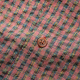 BUTTER EQUIPMENT CHECK SS SHIRT - PINK / GREEN