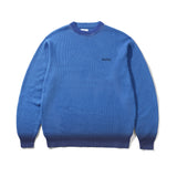 BUTTER FADDED KNITTED SWEATER - OCEAN BLUE