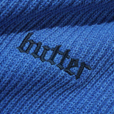 BUTTER FADDED KNITTED SWEATER - OCEAN BLUE
