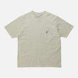 GRAMICCI ONE POINT PIGMENT DYED SS TSHIRT - NATURAL PIGMENT