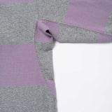 GRAMICCI LANGDON RUGBY SHIRT - HEATHER GREY / LAVENDER