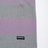 GRAMICCI LANGDON RUGBY SHIRT - HEATHER GREY / LAVENDER