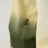 GRAMICCI SUN FADE KNITTED SWEATER - CREME - OLIVE GREEN