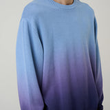 GRAMICCI SUN FADE KNITTED SWEATER - NIGHT PURPLE / BLUE SKY