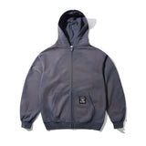 BUTTER GARAGE ZIP-THROUGH HOODIE - FADED BLUE