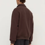 ASSEMBLY LABEL HARRINGTON WOOL BOMBER JACKET - GANACHE