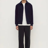 ASSEMBLY LABEL HARRINGTON WOOL BOMBER JACKET - NAVY