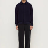 ASSEMBLY LABEL HARRINGTON WOOL BOMBER JACKET - NAVY