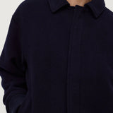 ASSEMBLY LABEL HARRINGTON WOOL BOMBER JACKET - NAVY