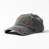 CANDICE BLOOM CAP - CHARCOAL