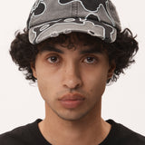 P.A.M LOCKE DENIM APPLIQUE BASEBALL CAP - FADED BLACK