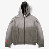 CANDICE FADDED ZIP HOODIE - OLIVE