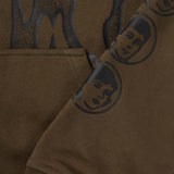 CANDICE RAZOR ZIP UP HOODIE - BROWN