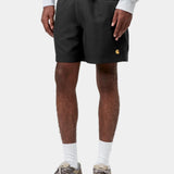 CARHARTT WIP CHASE SWIM SHORTS - BLACK
