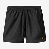 CARHARTT WIP CHASE SWIM SHORTS - BLACK