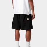 CARHARTT WIP COLE CARGO SHORTS - BLACK GARMENT DYED
