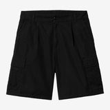 CARHARTT WIP COLE CARGO SHORTS - BLACK GARMENT DYED