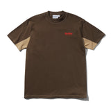 BUTTER INTERNATIONALE PANELLED TSHIRT - CHESTNUT
