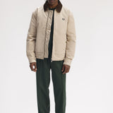 FRED PERRY COTTON CABAN JACKET - OAT
