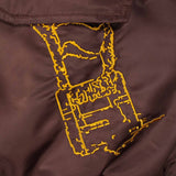 CANDICE DIGITAL AGE BOMBER JACKET - BROWN