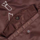 CANDICE DIGITAL AGE BOMBER JACKET - BROWN