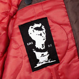 CANDICE DIGITAL AGE BOMBER JACKET - BROWN