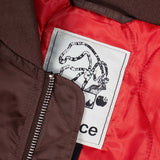 CANDICE DIGITAL AGE BOMBER JACKET - BROWN