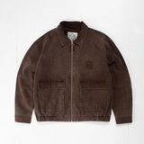 CANDICE EARTH WASHED JACKET - BROWN