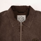 CANDICE EARTH WASHED JACKET - BROWN