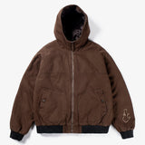 CANDICE WOODLEA HOODED JACKET - BROWN
