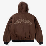CANDICE WOODLEA HOODED JACKET - BROWN
