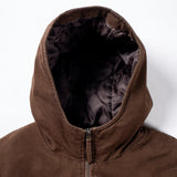 CANDICE WOODLEA HOODED JACKET - BROWN