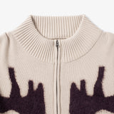 CANDICE WAYWARD ZIP KNIT - CREAM