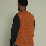 LOWF AXIS QUILTED VEST - COPPER