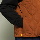 LOWF AXIS QUILTED VEST - COPPER