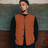 LOWF AXIS QUILTED VEST - COPPER