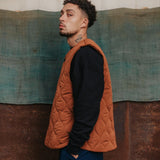 LOWF AXIS QUILTED VEST - COPPER