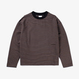 CANDICE KERFERD STRIPE LS TSHIRT - BROWN