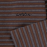 CANDICE KERFERD STRIPE LS TSHIRT - BROWN