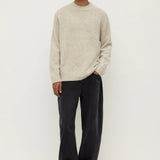 ASSEMBLY LABEL LIEF WOOL BLEND KNIT - OAT MARLE