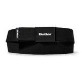 BUTTER LOGO WOVEN BELT - BLACK